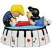 Peanuts Lucy and Schroeder Piano Love Musical Mini-Statue